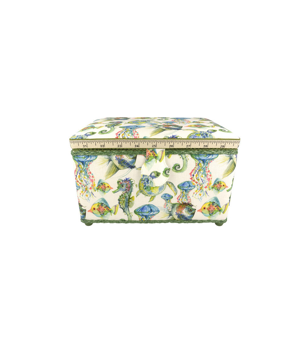 Sewing box 18x26x16cm marine universe