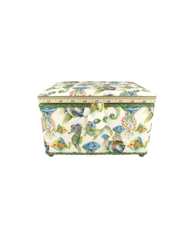 Sewing box 18x26x16cm marine universe