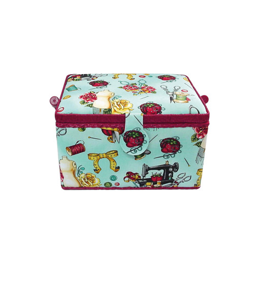 Manichino scatola da cucito 18x26x16 cm