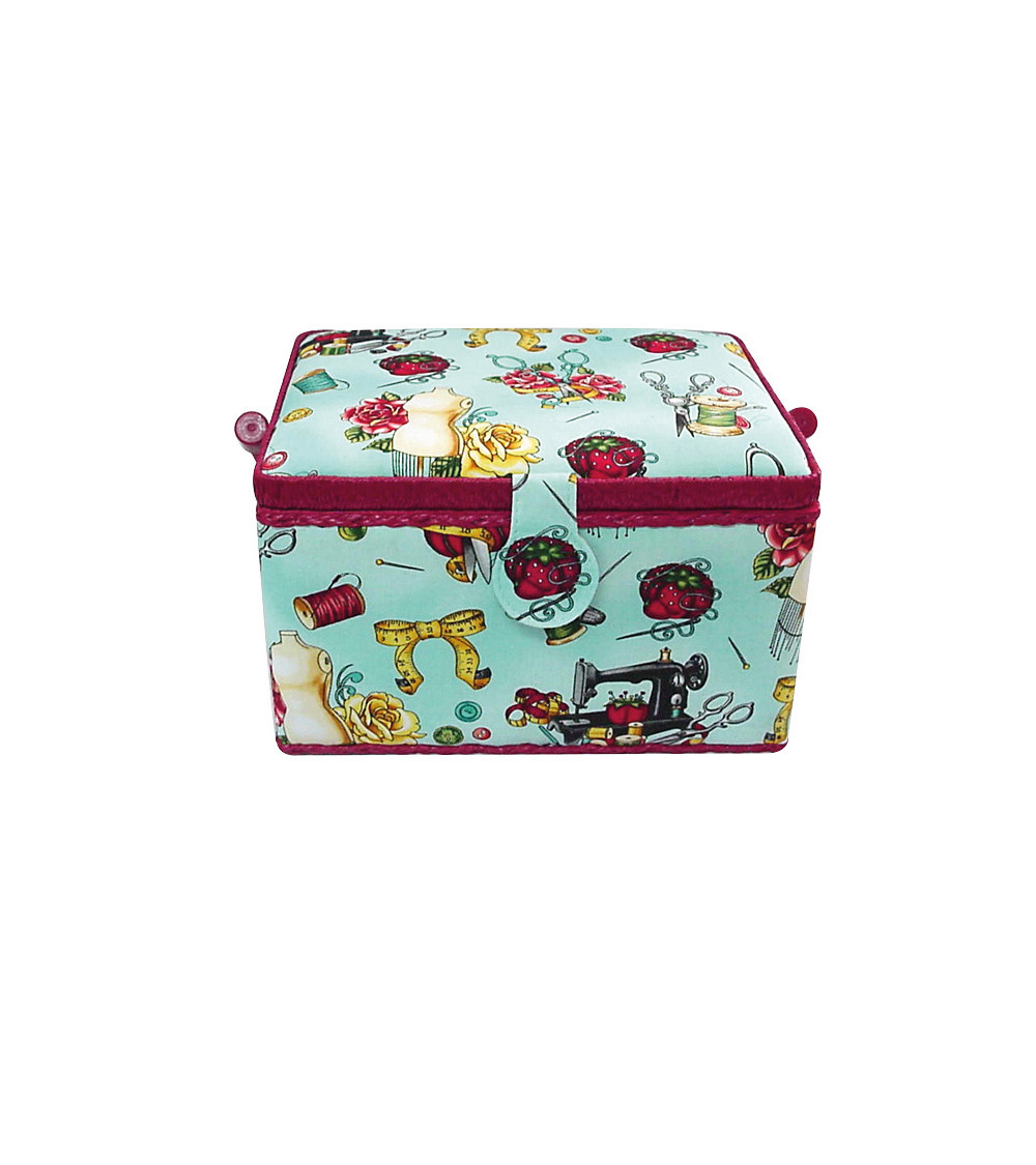 Manichino scatola da cucito 18x26x16 cm