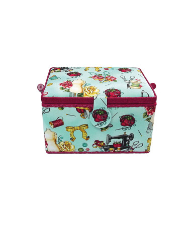 Manichino scatola da cucito 18x26x16 cm