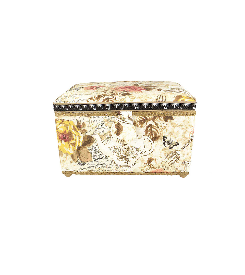 Sewing box 18x26x16cm coffee