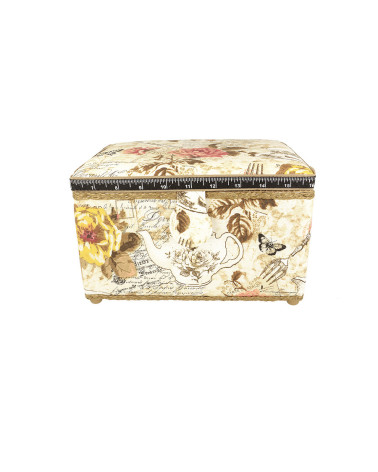 Sewing box 18x26x16cm coffee