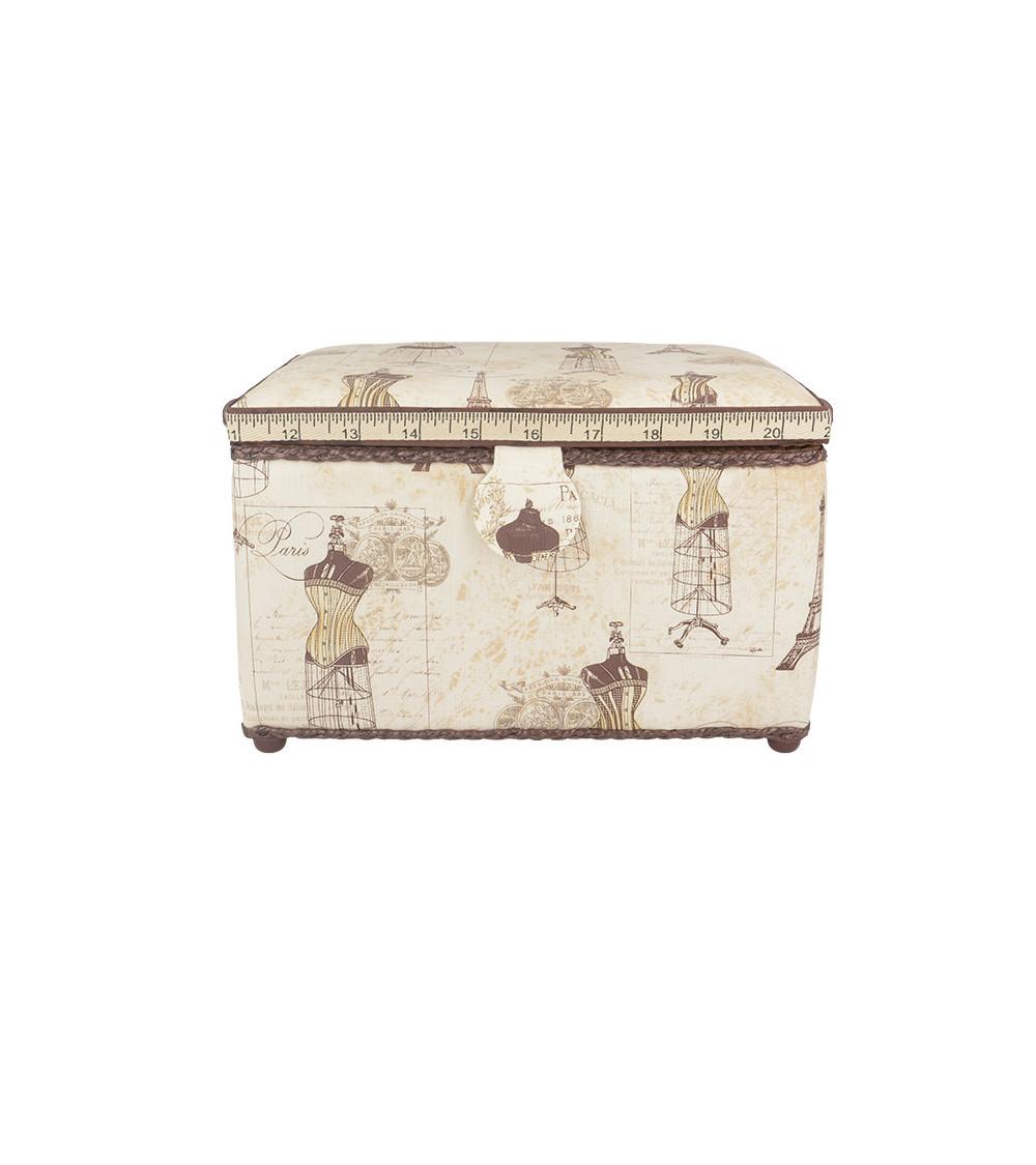 Sewing box 18x26x16cm mannequin