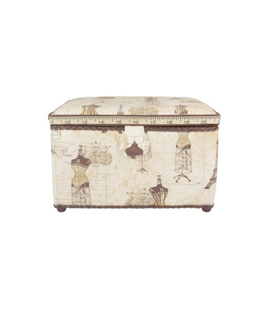 Sewing box 18x26x16cm mannequin