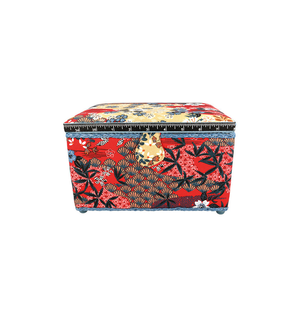Scatola da cucito 18x26x16 cm rossa