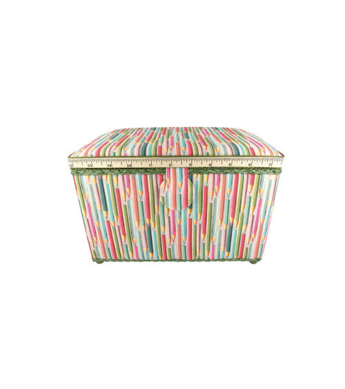 Boîte couture 21x28x19 crayons couleur