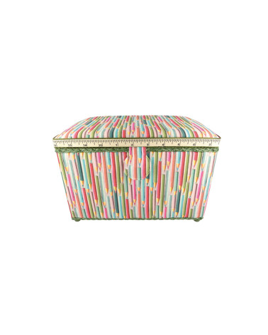Boîte couture 21x28x19 crayons couleur
