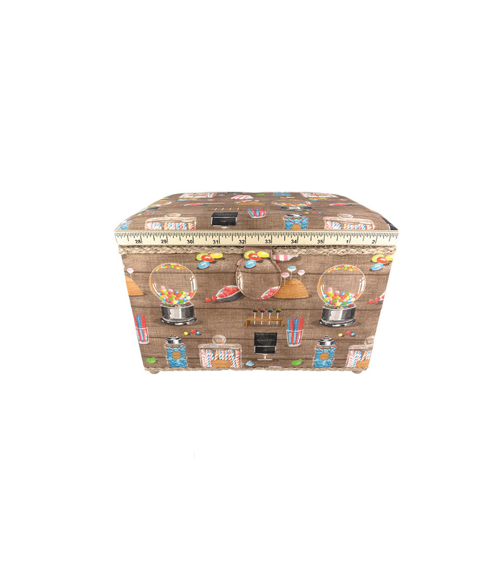 Scatola da cucito 21x28x19 caramelle