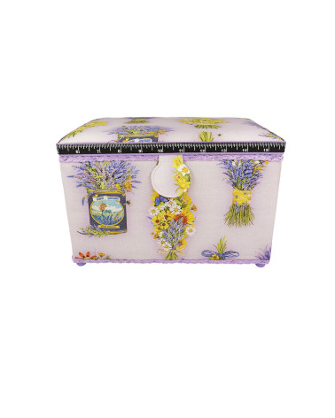 Scatola da cucito 21x28x19 lavanda