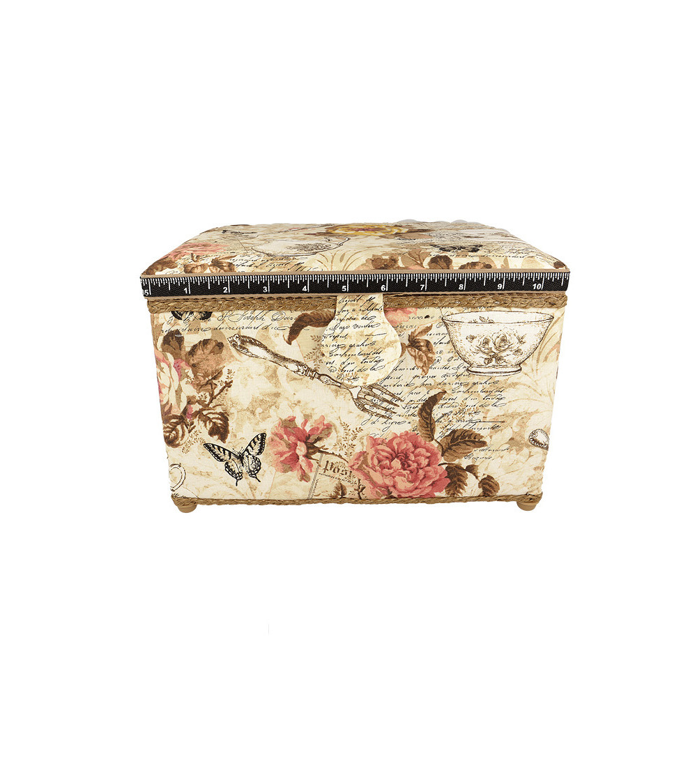 Sewing box 21x28x19 coffee