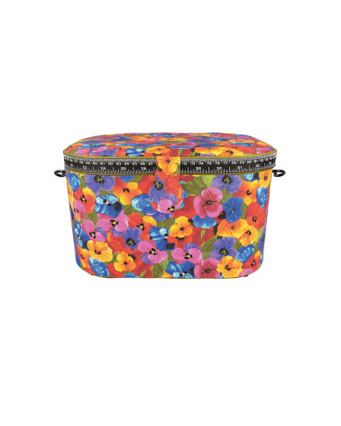 Nähkästchen 21x31x17cm Mohnblumen