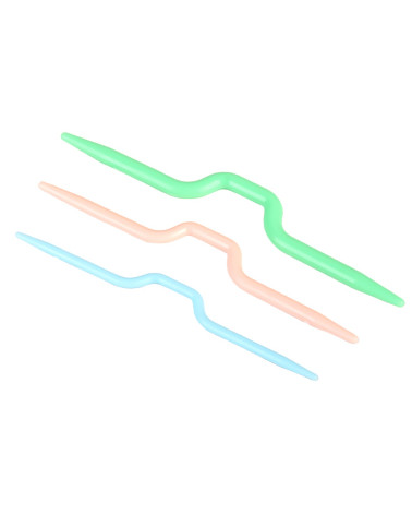 Plastic knitting needle 3 pieces