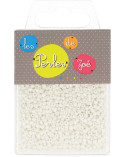 Perles de verre 12/0 blanches boite de 40g