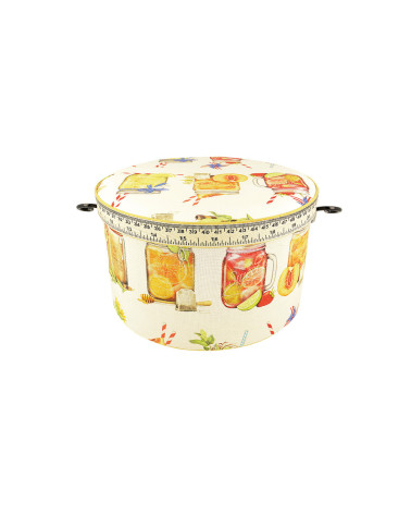 Boîte couture ronde 22x13.5cm cocktails
