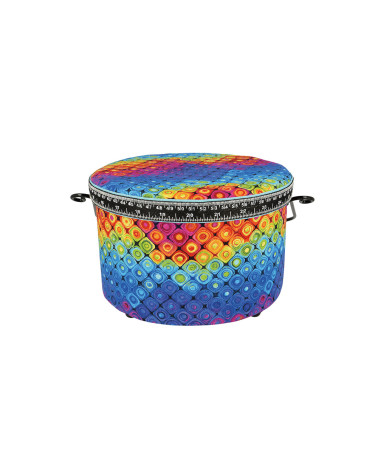 Round sewing box 22x13.5cm fantasy