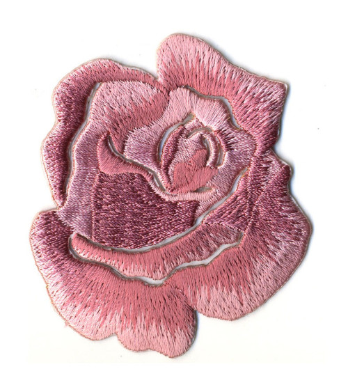 Ecusson thermocollant Rose rose