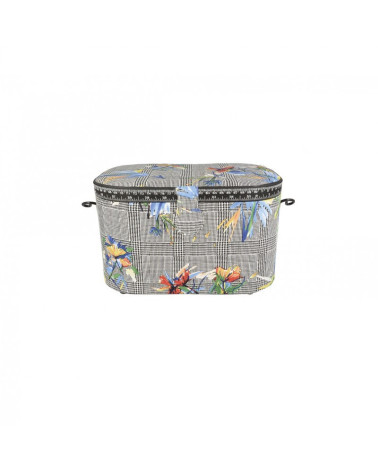 Boîte à couture ovale 21x31x18cm tropique tulipe