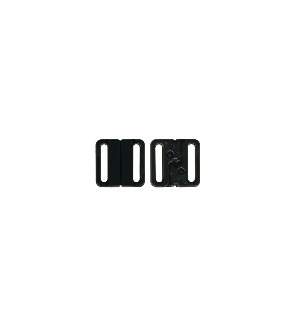 3 Sets schwarzer Badeanzug-Bikini-Clip 20 mm