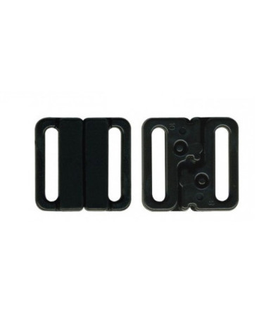 3 Sets schwarzer Badeanzug-Bikini-Clip 15 mm