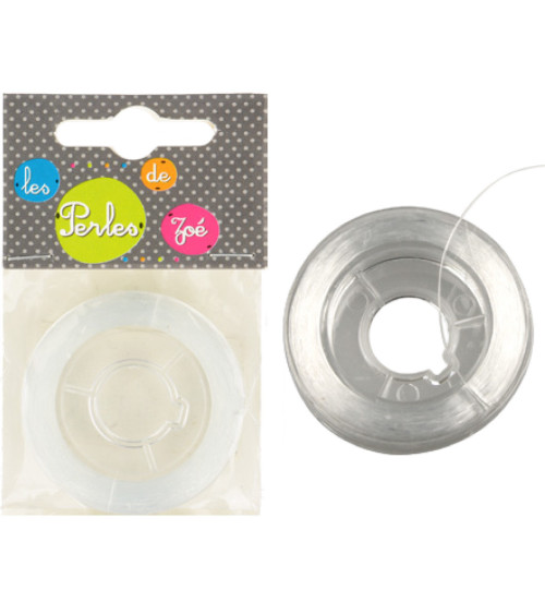 Bobine 85 mètres fil 0,25mm nylon transparent