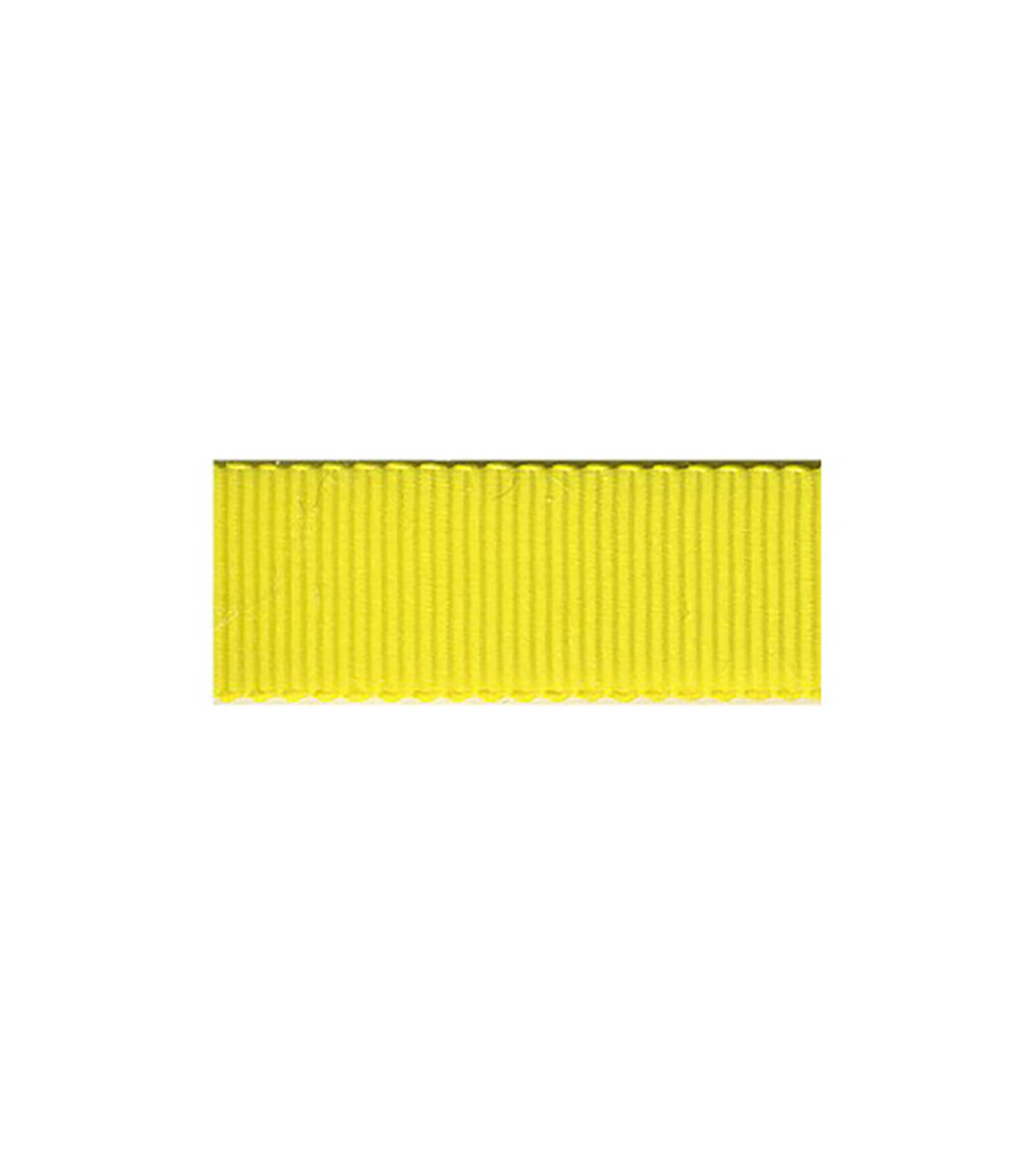 Disquette 16m Gros Grain Petersham JAUNE CITRON