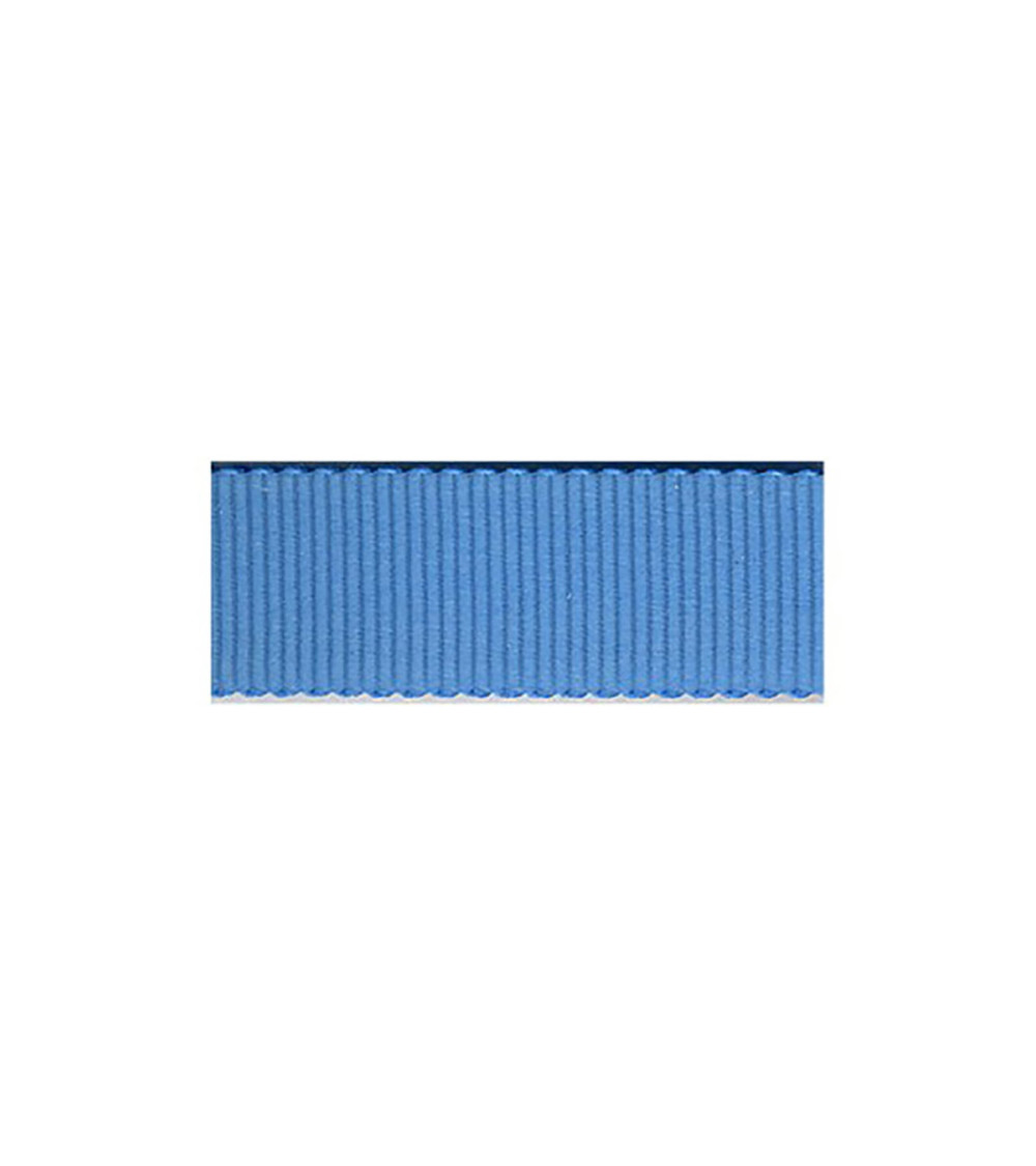 Disquette 25m Gros Grain Petersham 3mm bleu gitane