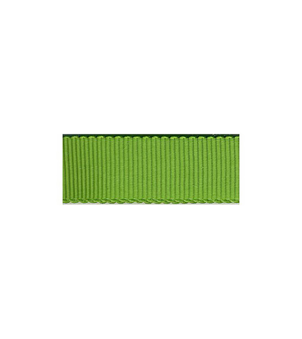 Disquette 25m Gros Grain Petersham 3mm vert anis