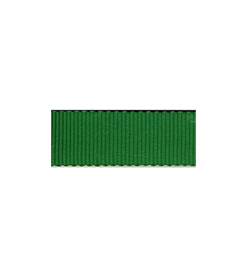 Disquette 25m Gros Grain Petersham 3mm vert fonce