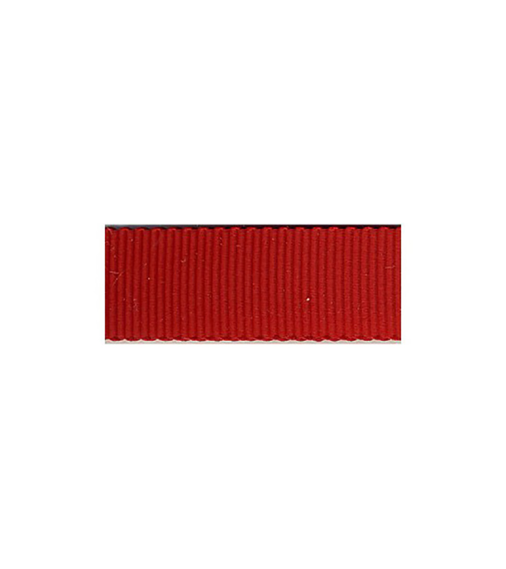 Disquette 25m Gros Grain Petersham 3mm rouge