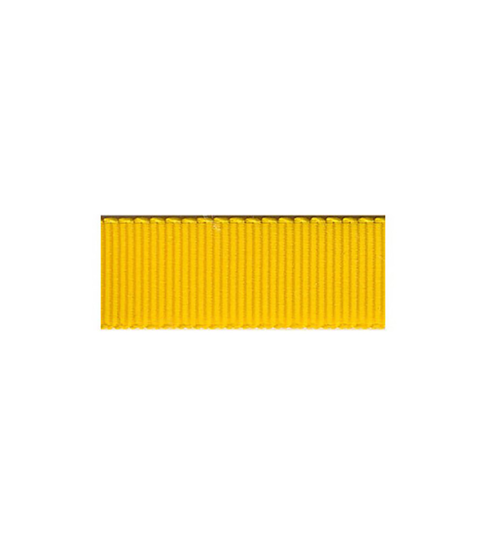 Disquette 25m Gros Grain Petersham 3mm jaune or