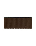 Disquette 25m Gros Grain Petersham 3mm marron fonce