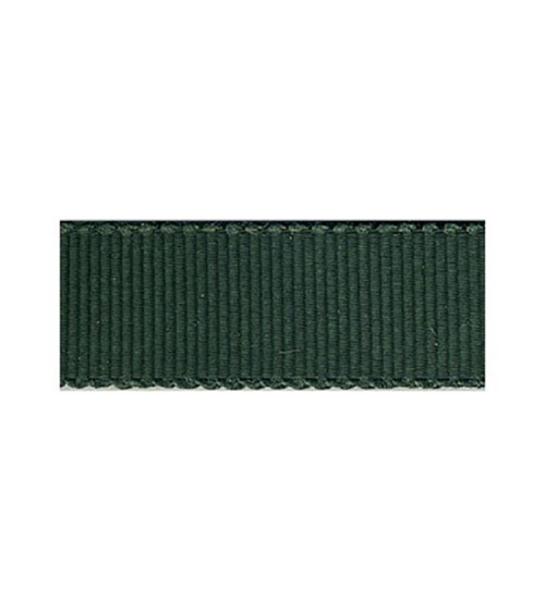 Disquette 25m Gros Grain Petersham 3mm vert bouteille