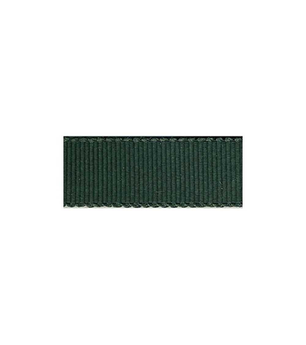 Disquette 25m Gros Grain Petersham 3mm vert bouteille