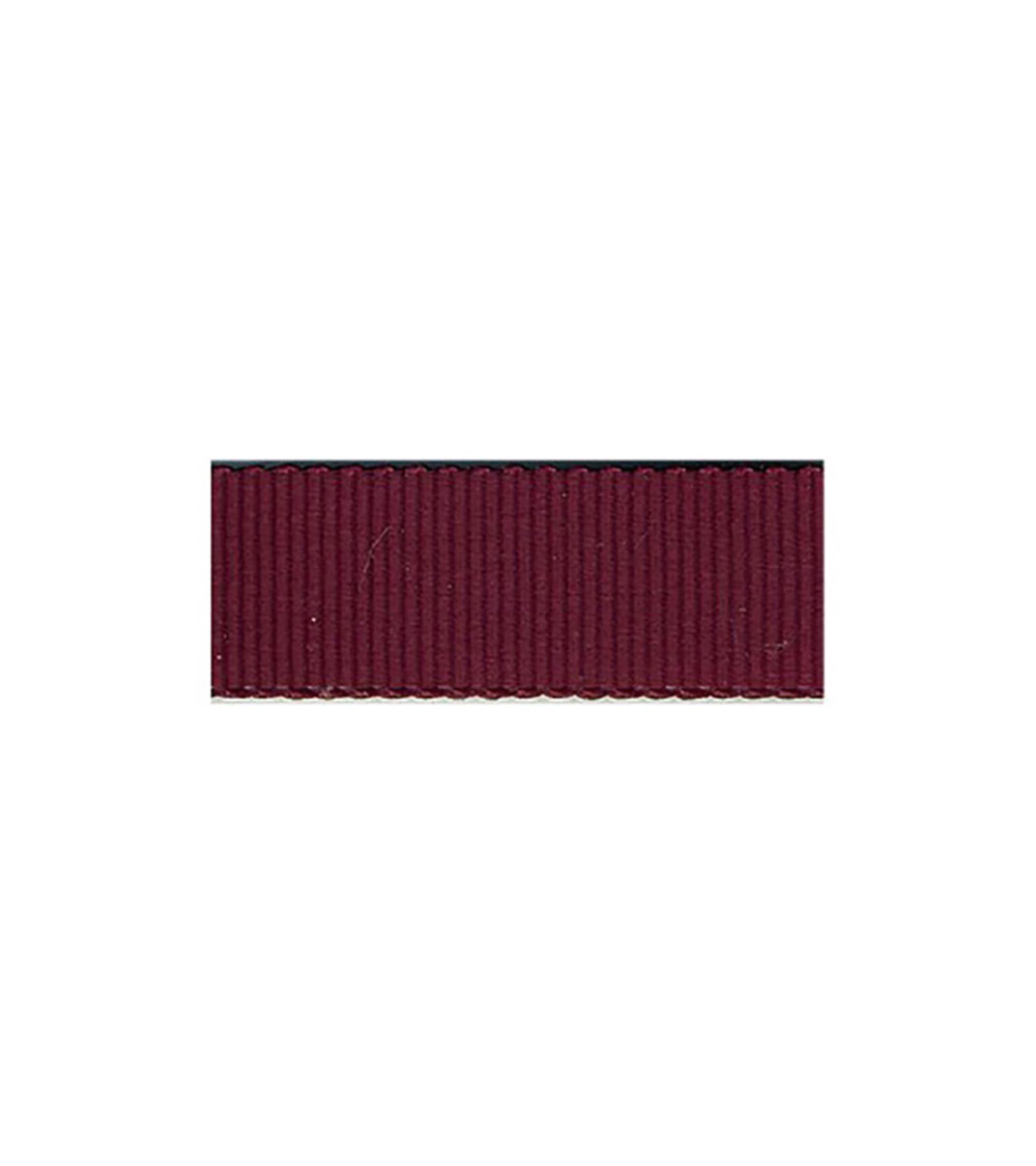 Disquette 25m Gros Grain Petersham 3mm bordeaux