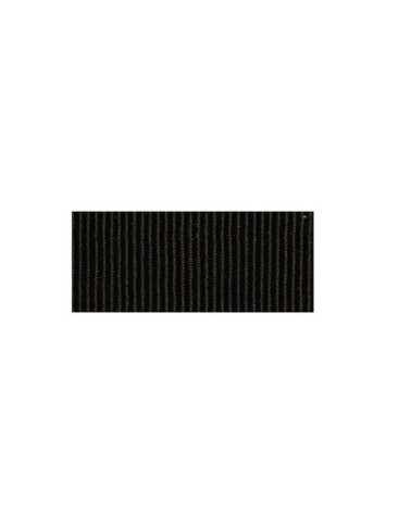 Disquette 25m ruban gros grain coton Noir