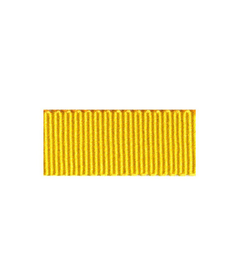 Disquette 25m ruban gros grain coton Jaune