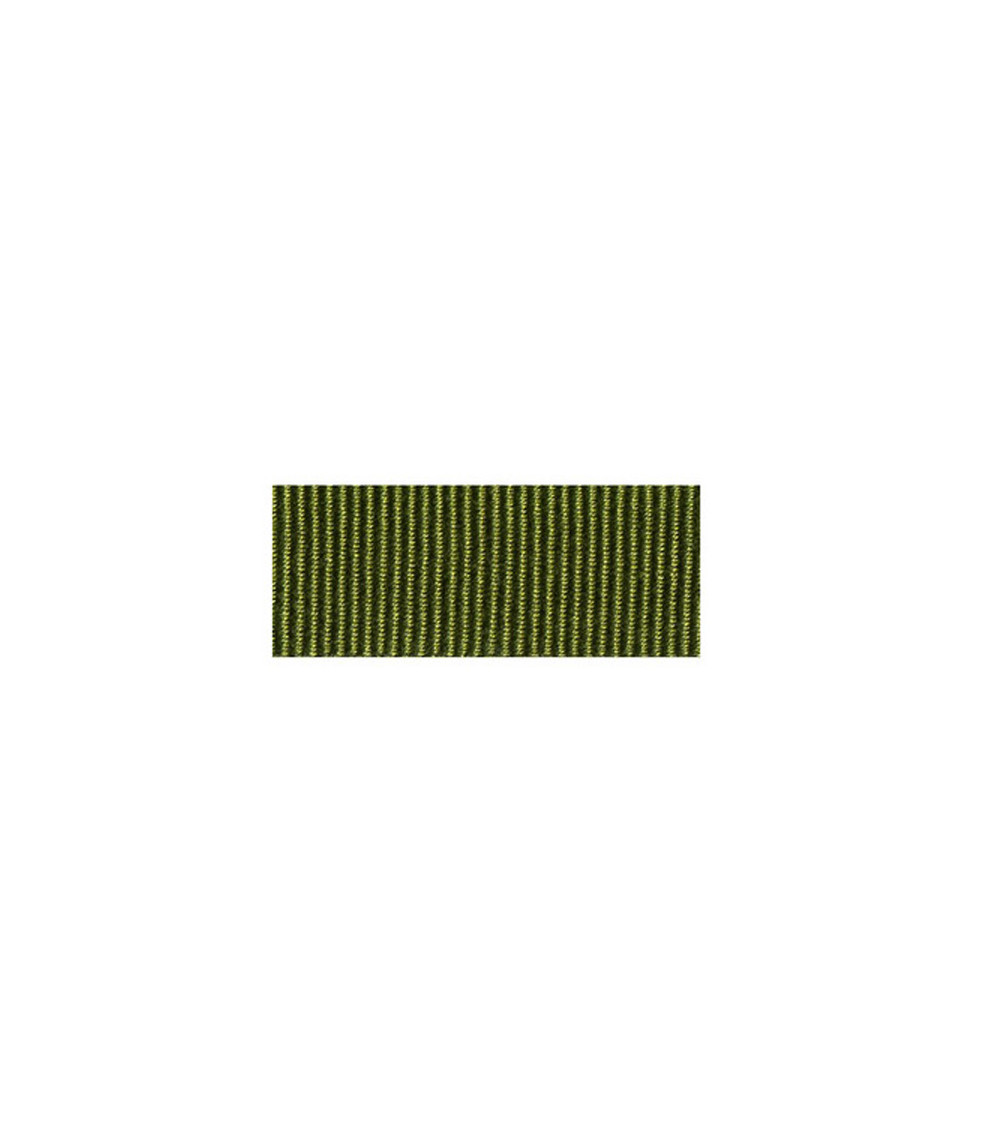 Disquette 25m ruban gros grain coton Vert kaki