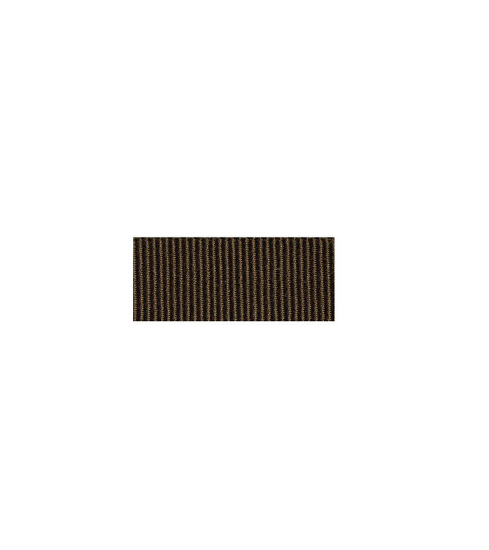 Disquette 25m ruban gros grain coton Marron