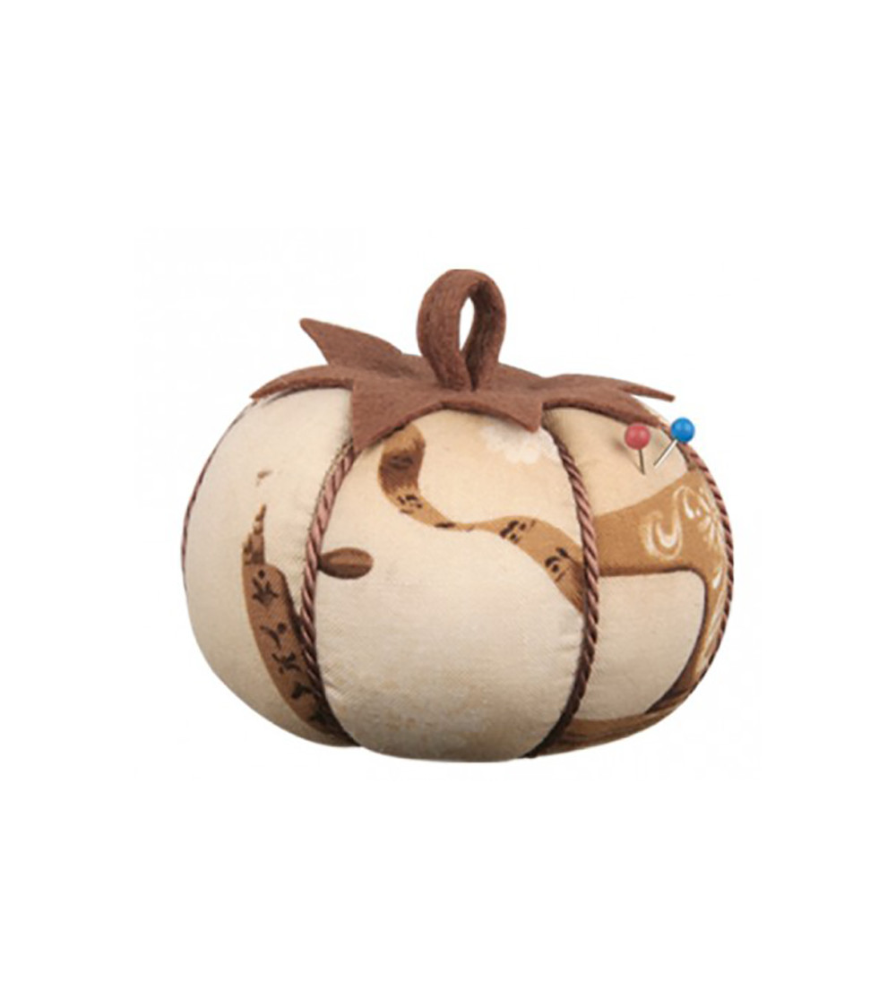 Brown and beige pin holder tomatoes