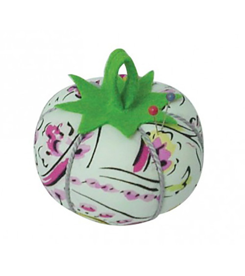 Pin holder tomatoes pink print