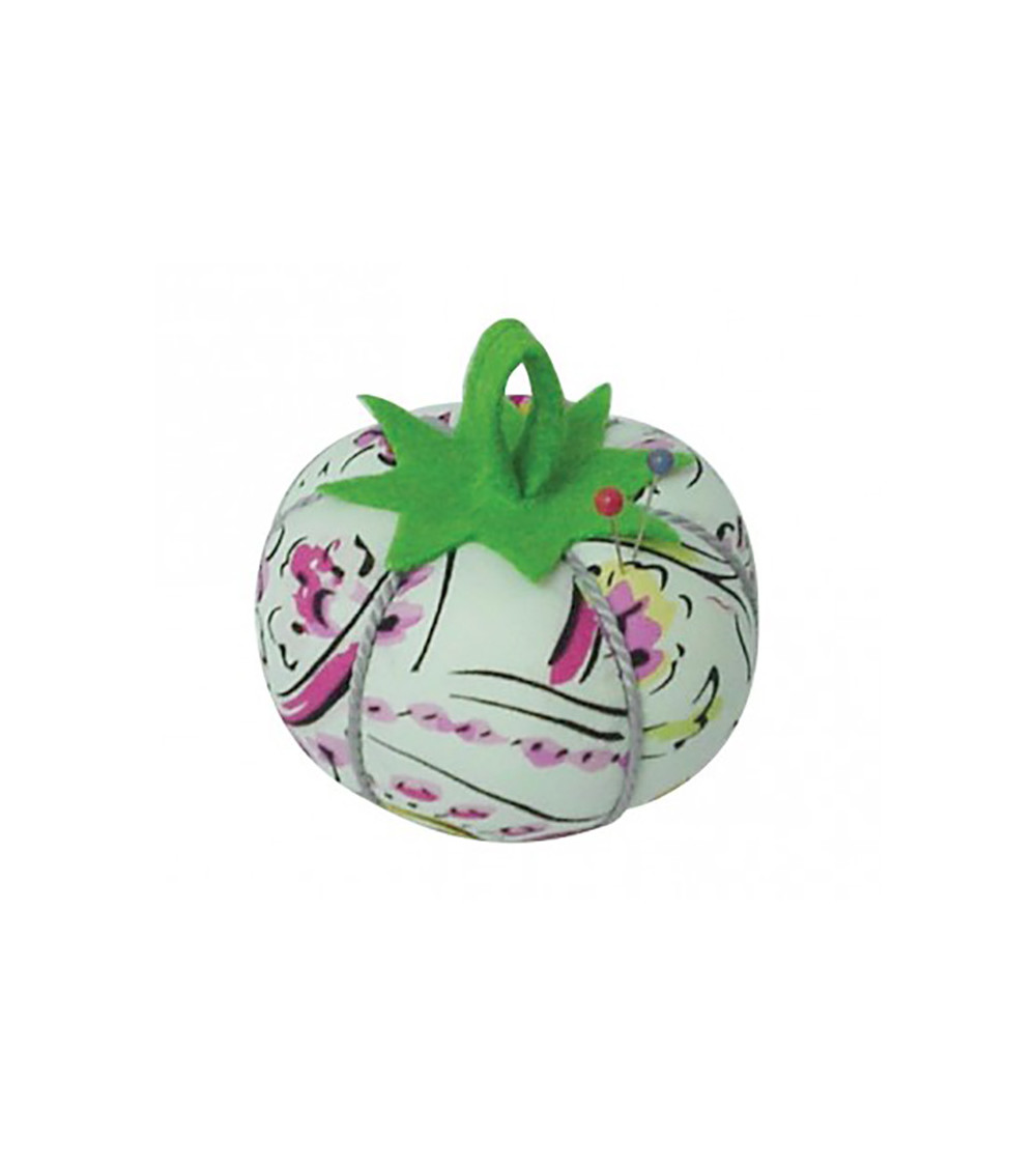 Porta alfileres tomates estampado rosa