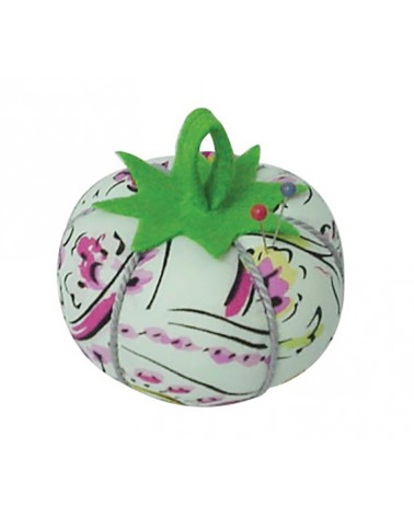 Porta alfileres tomates estampado rosa