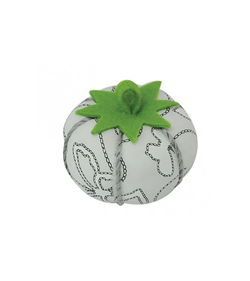 Grey printed pin-holder tomatoes