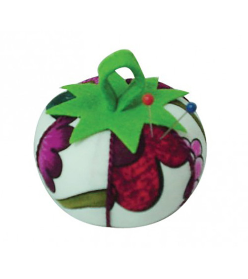 Tomatoes pin holder pink and red flowers