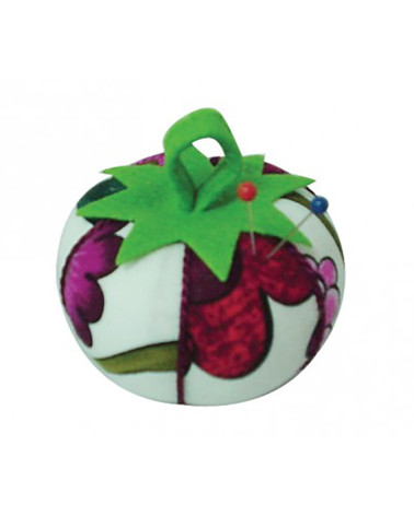 Tomatoes pin holder pink and red flowers