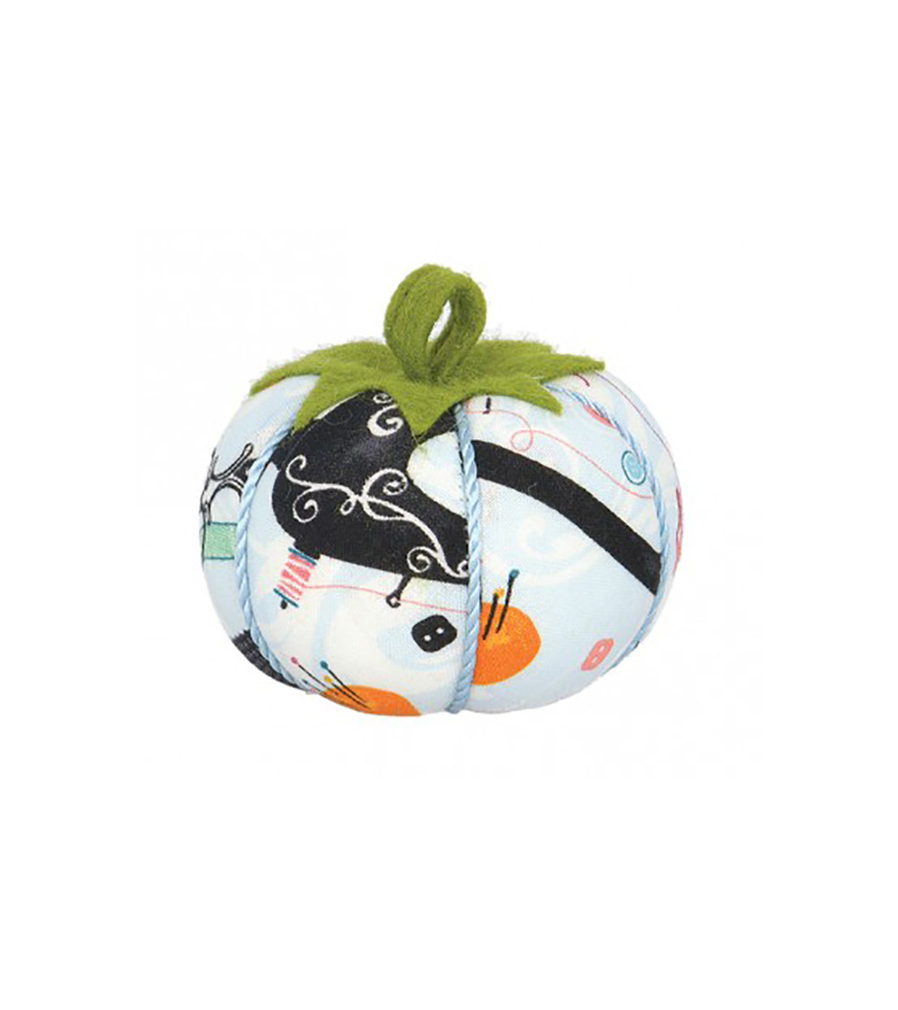 Multicolored sewing machine pin holder tomatoes
