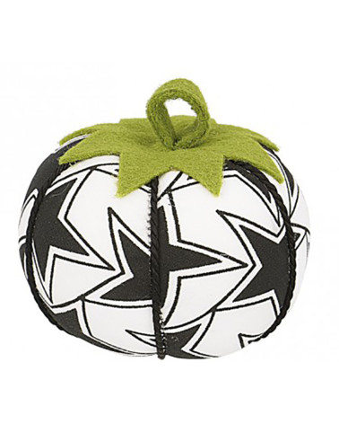 Tomatoes pin holder large black and white stars
