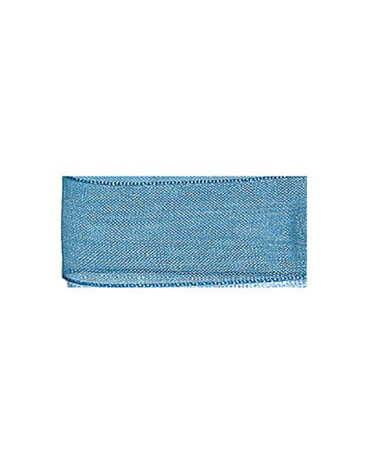 25m muslin ribbon in bottle green polyamide