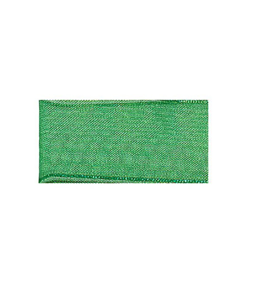 Ruban 25m mousseline en polyamide vert fonce